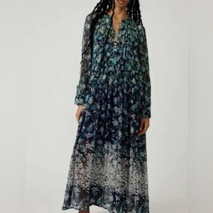 Free People See It Through Maxi Dress